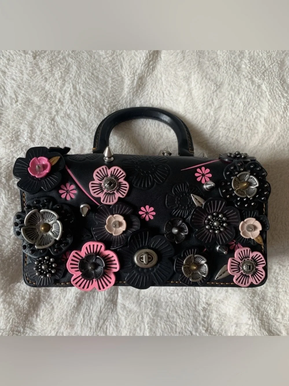 RARE Coach 1941 Double Dinky Tea Rose Purse